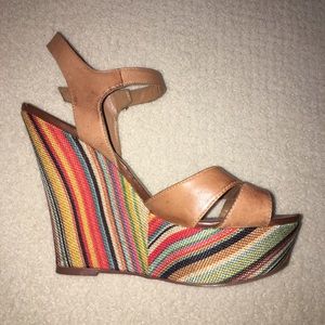 Steve Madden Rainbow Wedges